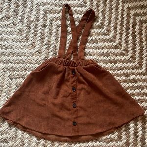 Rust colored girls jumper skirt